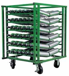 (EXAMPLE: LC84-M6SD) LAYERED CARTS CYLINDER CAPACITY: (84) M4 / M6 / B LAYERED RACKS CYLINDER CAPACITY: (84) M4 / M6 / B BOLT DOWN FEET 35 NO.