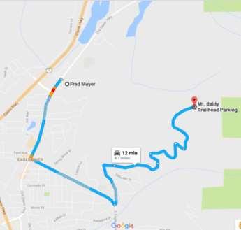 Through numerous hairpin turns and blind intersections, the route becomes Jamie Drive, McCrary Road, Upper Skyline, Canyon View Drive, and eventually