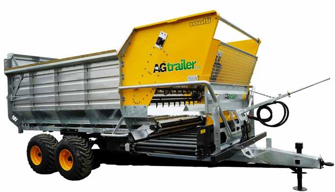 12 cubic metre Multifeed Wagon The Agtrailer 12m³ Multifeed Wagon comes standard with a back gate ladder and a gearbox floor and elevator drive system.