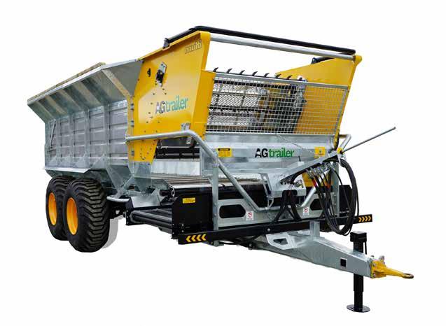 20 cubic metre Multifeed Wagon The Agtrailer 20m³ Multifeed Wagon comes standard with a back gate ladder, a gearbox floor and elevator drive system, a swivel tow eye.