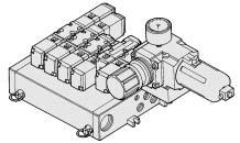 Series S000 How to Order Manifold Assembly Please indicate manifold base type, corresponding valve, and option parts.