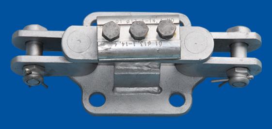 18 166 Earthwire bracket with parallel groove clamp, double for aluminium based conductors material: aluminium; steel, hot dip galvanized cond.ø A B C D E bolt kn ka 1s kg 4652.