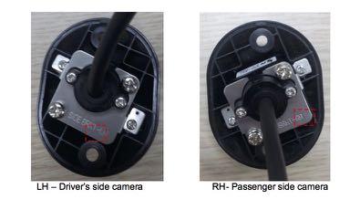 14. Mount the left camera (the camera metal bracket will have a LH