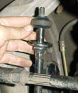 You should have about 1/4" of clearance between the sway bar and the frame.