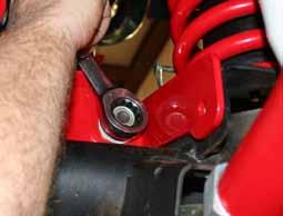thread bolts, flat washers, & nuts. (See Photo # 11 & # 12) Note: Do not tighten at this time.