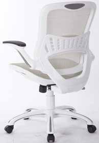DC6900WH Mesh Back Drafting Chair in Black Faux Leather or Black Mesh Seat w/adjustable Footring,