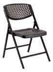 00 FC8105NP Folding Chair in Black Plastic Ventilated Back and Seat with Black Frame. Sold in 4-Pack. Overall Size: 19.75W x 22.25D x 32.25H Seat: 17.