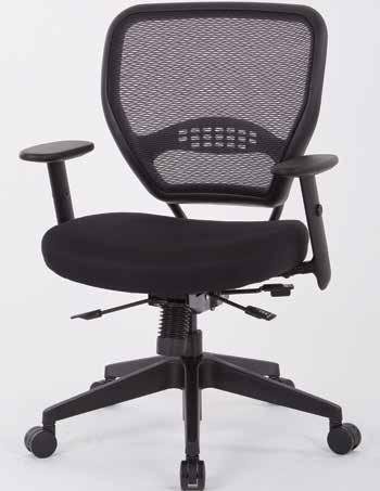 Updated 625.00 645.00 529-ME3R2N6F2 R2 SpaceGrid Back Chair with Memory Foam Bonded Leather Seat, Height Adjustable Flip Arms, Adjustable Lumbar, Seat Slider and Nylon Base Overall Size: 26.25W x 25.