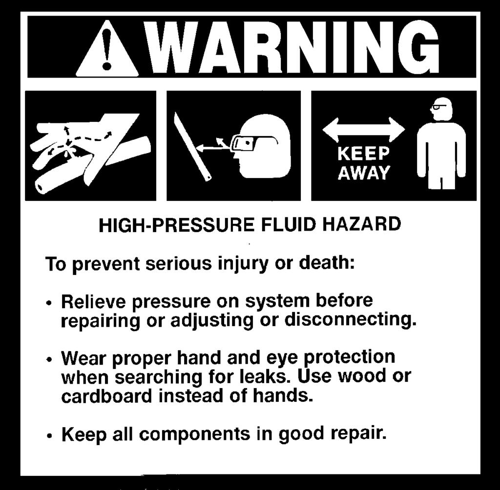 WARNING TO PREVENT SERIOUS INJURY OR DEATH: PREPARATION FOR STORAGE LUBRICATE ALL GREASE