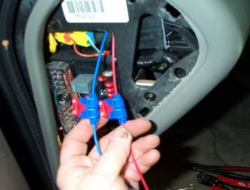 vehicles ignition harness.