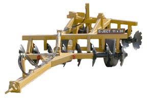 11 X 30 DISK HARROW MODEL 11x30 11 ft Wide Disk With 30 Disk Blades Overall Width: 11 4 Overall Length: 24 Total Weight: 9,000 lbs. Weight per Blade: 563 lbs.