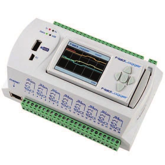Its RS485 interface can operate as a Modbus RTU master or slave.
