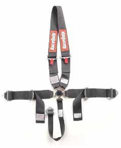 SFI Sportsman Harness Sets RaceQuip Sportsman Camlock Harness Sets feature a durable aluminum cam buckle with an activation lever that points downward.