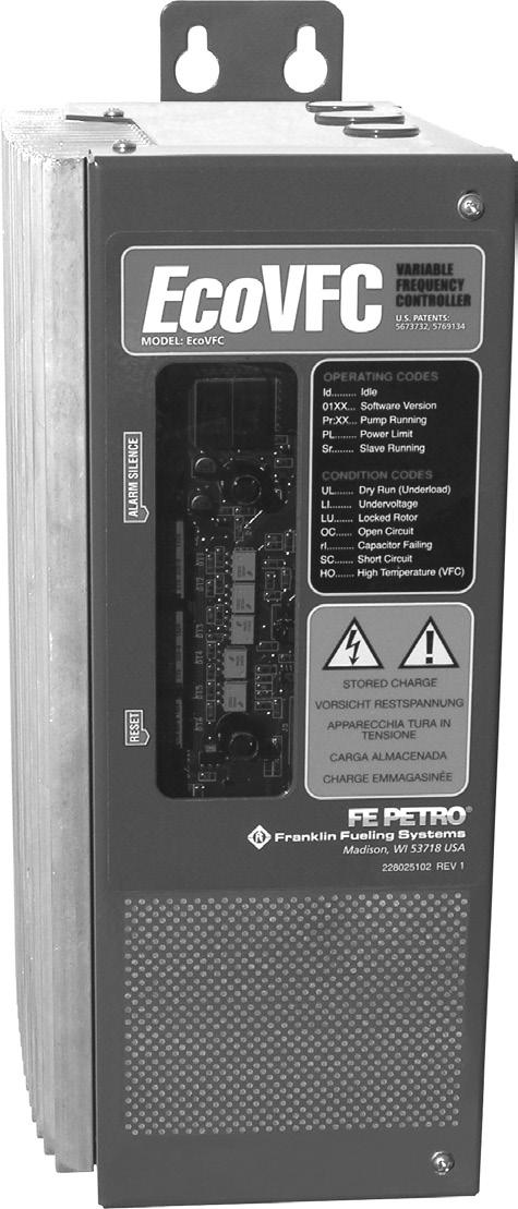 EcoVFC Eco VARIABLE FREQUECY CTRLLER Installation and wner s Manual FFS Rev