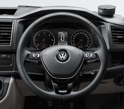 (ipod, ipad and iphone capable), a Bluetooth connection for mobile telephones, and a dual tuner with PhaseDiversity for optimal radio reception. 03 Leather-covered multifunction steering wheel.