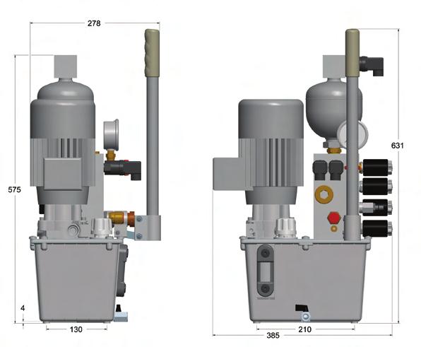 WB-HPU Hydraulic Power Units Rotor Brake Module Combined System