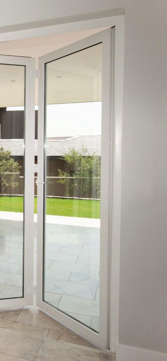 The REHAU bi-fold door design is a stunning alternative to hinged and sliding patio doors, but can also be used to accentuate open plan living.