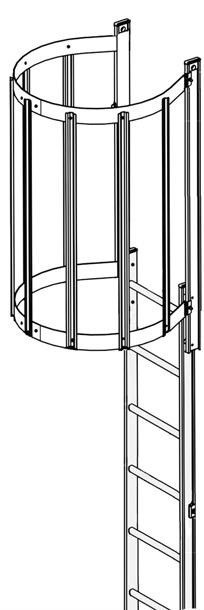 BROCK MEYER Walkways and Ladders Outside Ladder and Cage Installation Cage Channels Vertical Cage Channels (Item ) are shipped in bundles of