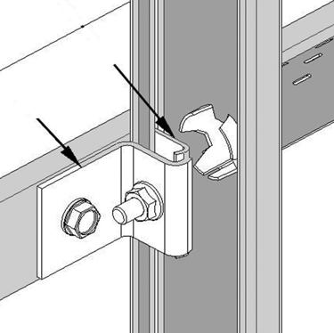 Ladder installations MUST use all specified connecting Brackets to