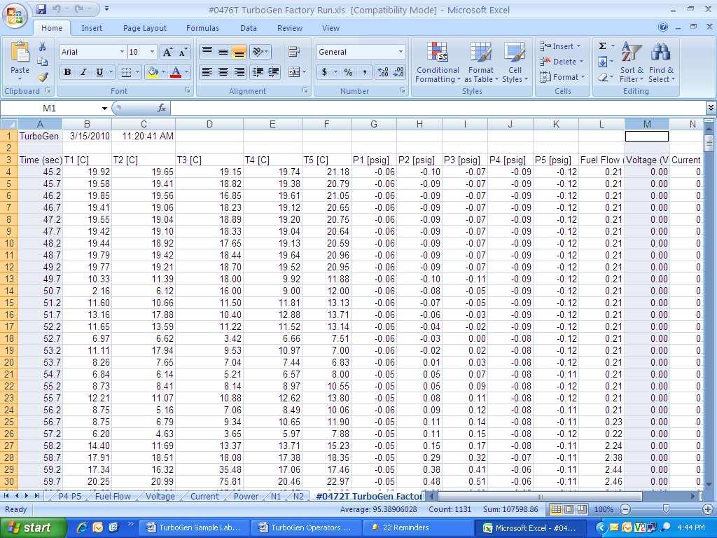 Graphing Data using MS-Excel Spreadsheet Graphing Function (Example) Highlight columns of