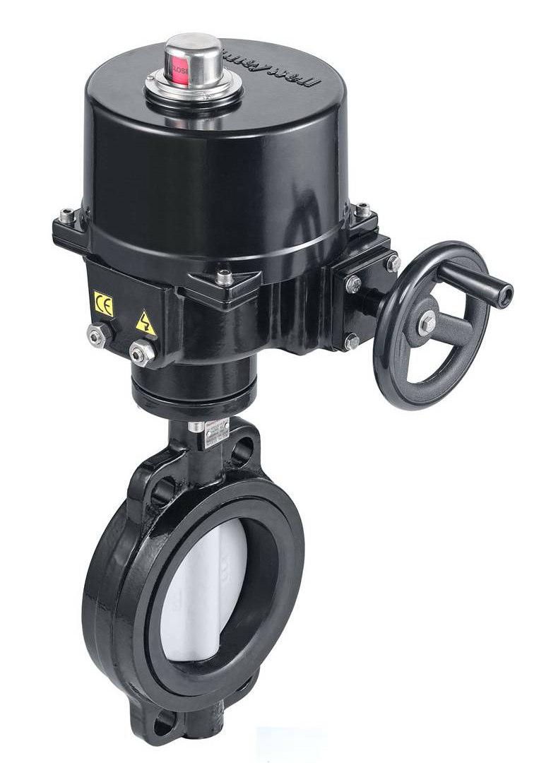 Motorized Butterfly Valve Actuated Wafer type butterfly valves FEATURES PRODUCT DATA Wide size range (DN 50 DN600) For On-Off or Modulating Control Manual override non-clutch design.