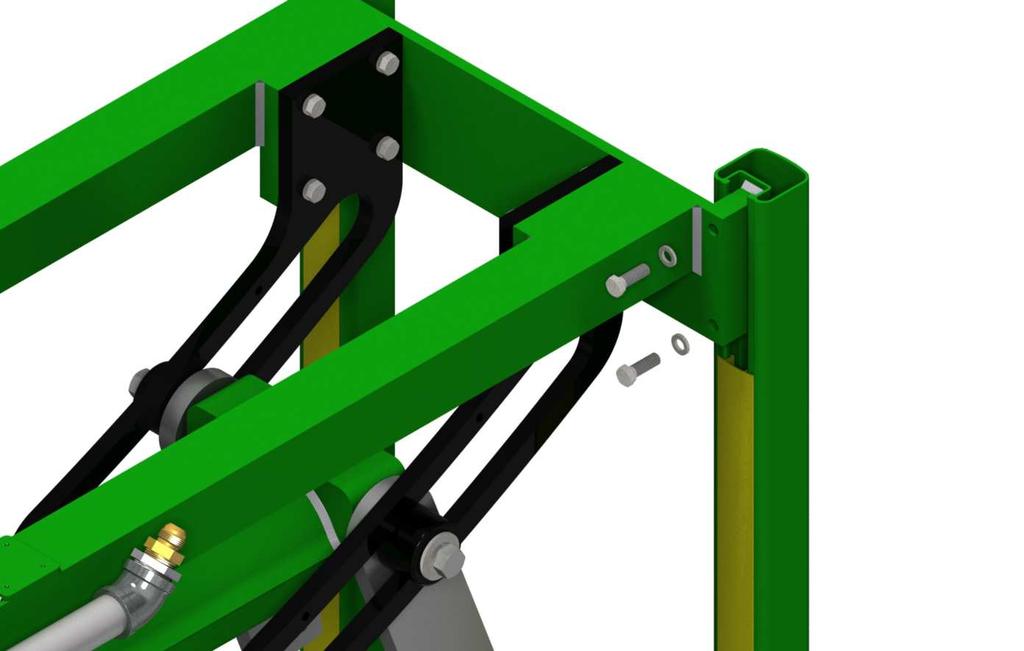 Installation Arch Assembly 3. Bolt the (2) Upright Leg assemblies to the Head assembly using (8) 1/2-13 X 1-1/2 fasteners and lock washers. See the image below.