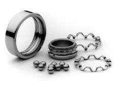 ALL EARING COMPONENTS ALL EARING COMPONENTS To assist in selecting the bearing with the proper components for a particular design or use, an exploded view of a standard ball bearing with component