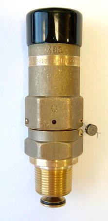 SRG LPG External Pressure Relief Valve Type 485 Inlet Connection Connecting thread Width across flats 1-11 ½ NPT M32 x 1,5 46 mm Product Description: Materials and Standards: Quality standards: