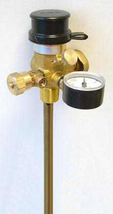 SRG LPG Service Valve with Overfill Preventer Type 489 Inlet Connection Outlet Connections Width across flats ¾ -14 NPT 0.