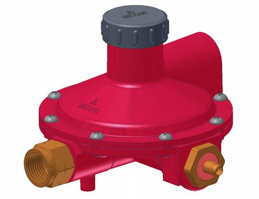 SRG LPG High Pressure First Stage Tank Regulator Type 520 Inlet Connection Outlet Connection Color FPOL-CGA510 1/2 F.NPT others on request 2 x 3/4 F.NPT red 2 x 1/2 F.