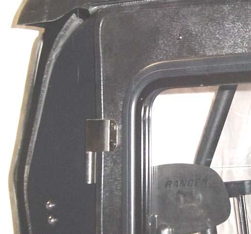 13 Per fig. 5.13, attach the supplied gas shock to the door and top mount as shown with the quick release end connected to the factory installed ball stud on the top mount.