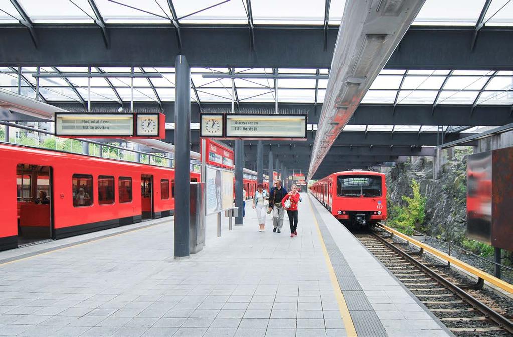 HELSINKI UNDERGROUND RAILWAY HKL REHAU products Since 1991: GRP conductor rail supports Since 1992: GRP conductor rail cover system The Helsinki underground railway has been in existence since