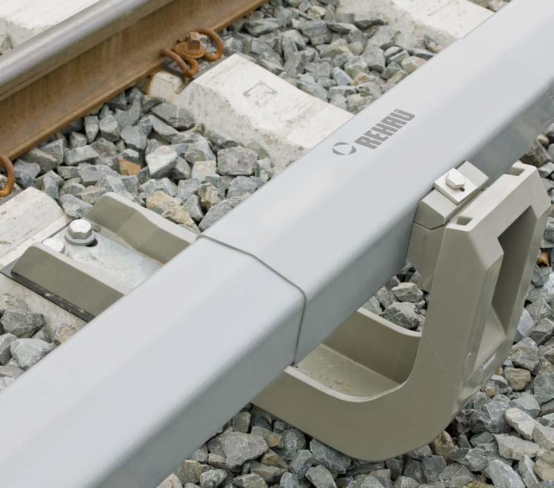 REHAU POWER RAIL SYSTEMS In order that operating currents can flow safely Safety first Modern traction power supply with the 3rd rail With the increasing concentration of traffic in major cities and