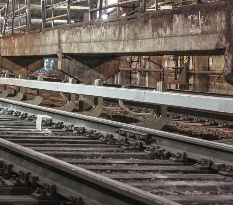 METRO SAINT PETERSBURG REHAU products Since 2016: Height-adjustable GRP conductor rail support Since 2018: Complete 3rd rail-system for testing area Metro Sankt
