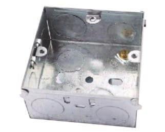 VOLTECX SWITCH AND SOCKET BOXES (K.O. BOXES) 1 Gang Knock-Out (K.O)/ Switch and Socket Box BS4662 (thickness 1.1mm-1.