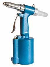PCL air tools Needle Scaler APT561 4,600 blows per minute Straight handle Hardened self adjusting needles Air Riveter APT690 Ergonomic design for operator comfort Lightweight For rivets sized 3/16",