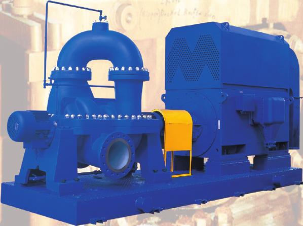 KDY is a multistage single suction impeller pump for higher head, first stage double suction impeller design for low NPSH required. Removable wear rings protect the casing and impeller.