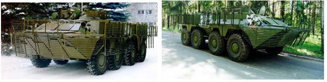 Grid protection for wheeled armored vehicles РЭ Presented in this anti-tank cumulative РЭ is an adaptation of the protective devices used in tanks BTR-70, BTR-80, T-55 and T-62 during combat
