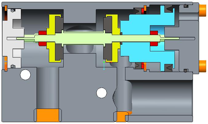 Figure 3 CO 3 way pneumatic valve size 1 :