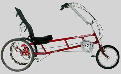 List of Parts Tricycle EZ-Trike Wheel Base: 56.5" (143cm) Overall Length: 73" (185cm) Width 30.5" (77.