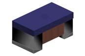 With metal terminals and a body of heat resistant resin, these inductors offer many superior features.