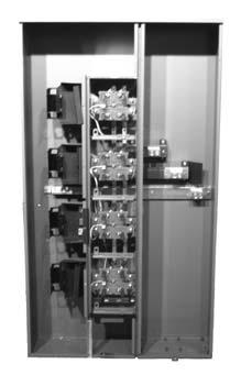 Both ring- and ringless-type units have provisions for mounting 2-pole, plug-on type QO, QO-VH, or QOH circuit breakers.