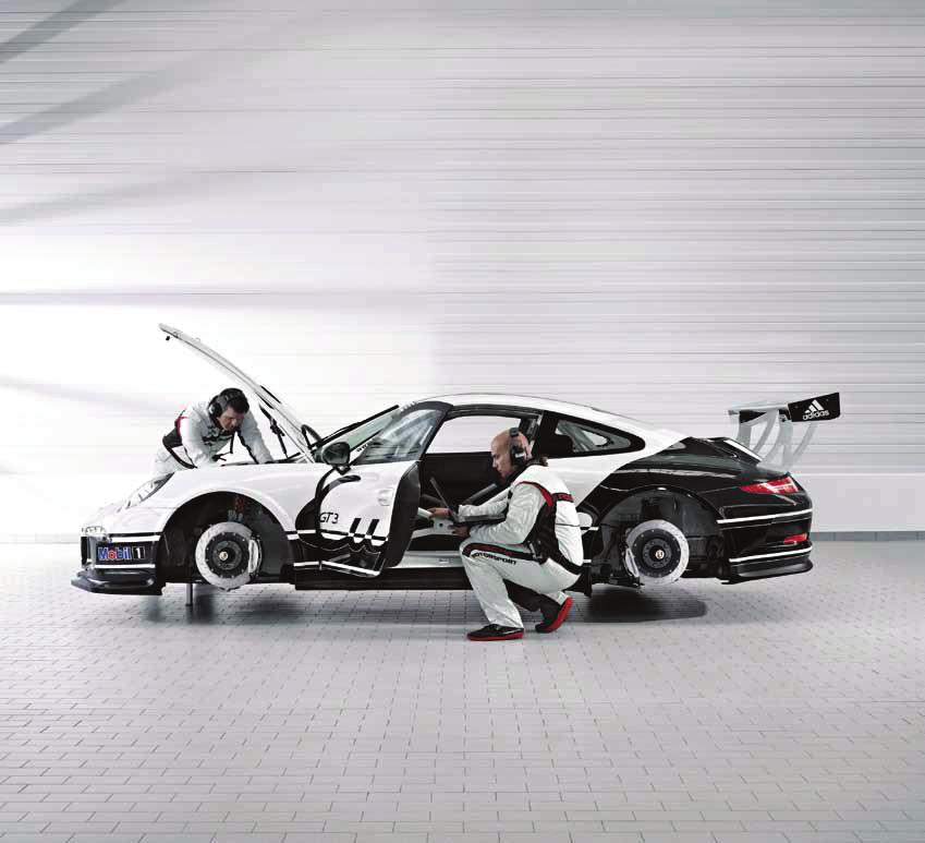 Whats s the secret about the new 911 GT3 Cup s new brakes? It s Quicker.