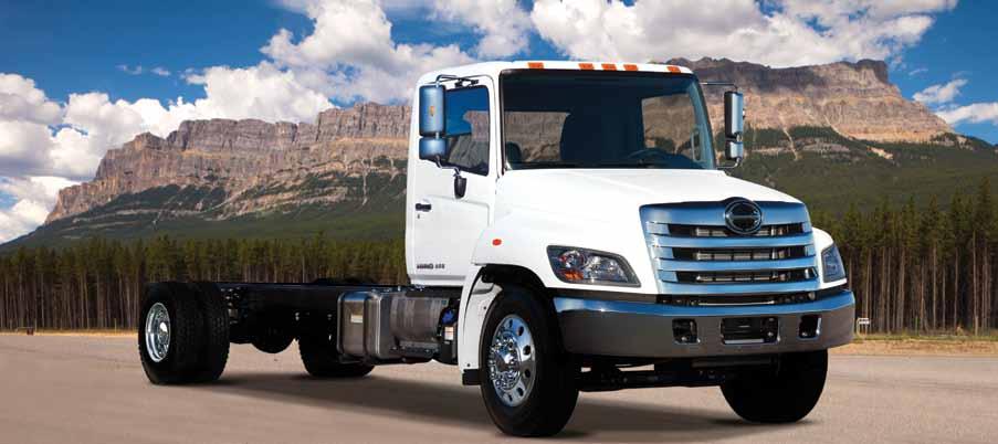 Hino Model 268 Truck shown with optional equipment. SPECIFICATIONS GVW (lbs./ kg) AXLE CAPACITY (lbs./ kg) SPRING CAPACITY (lbs./ kg) ENGINE (Hino) EXHAUST GAS AFTER- TREATMENT SYSTEM MAX.