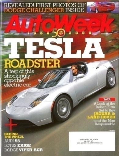 International Poster Child: Tesla Motors Tesla Roadster 2-seater