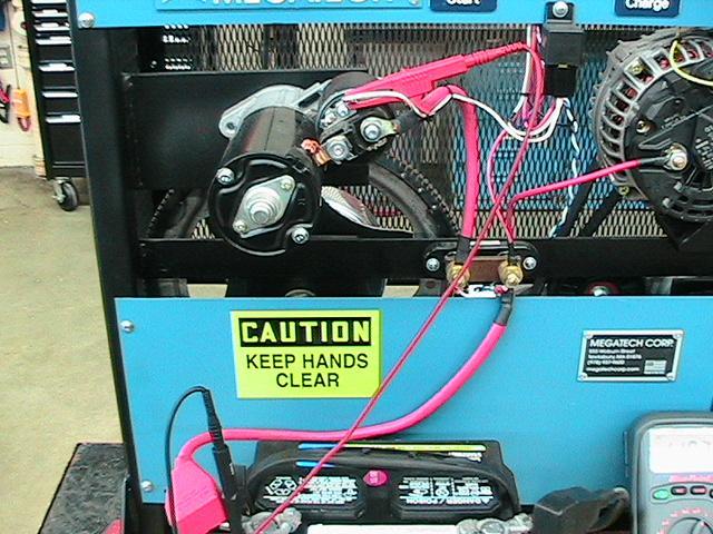 34. Even the low amps, control circuit can be (+ to +) tested during cranking to determine the condition