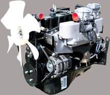 These in-line, 4-cylinder, water cooled, overhead valve engines provide high torque at low engine speeds for applications