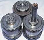 tensile alloy steel axle shaft extends axle life Splined side gear, drive hub gears
