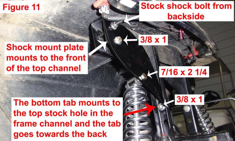 Securely tighten the bottom stock pinch bolt to secure the stock universal to the steering box. 19.