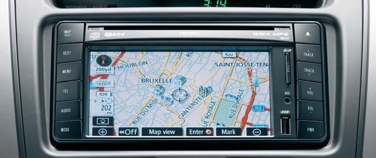 The TNS700 navigation system features touch screen controls and a high visibility 6.5 inch screen.
